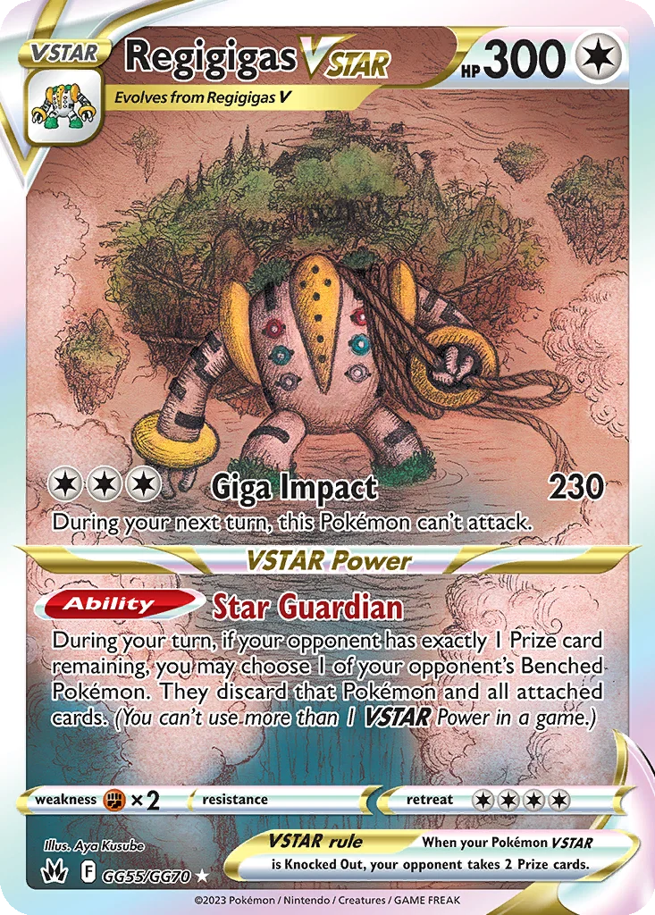 Regigigas VSTAR GG55/070 Crown Zenith Galarian Gallery (Holo)