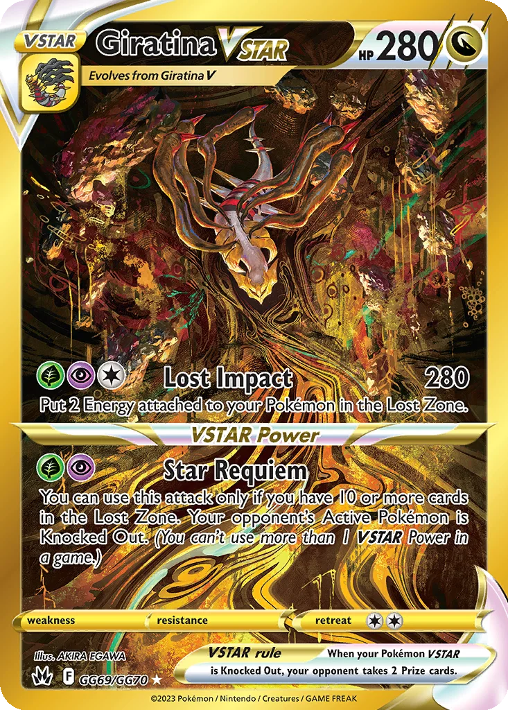 Giratina VSTAR GG69/070 Crown Zenith Galarian Gallery (Holo)