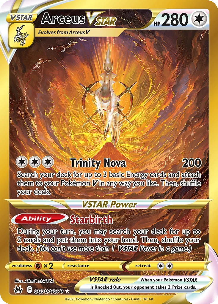 Arceus VSTAR GG70/070 Crown Zenith Galarian Gallery (Holo)