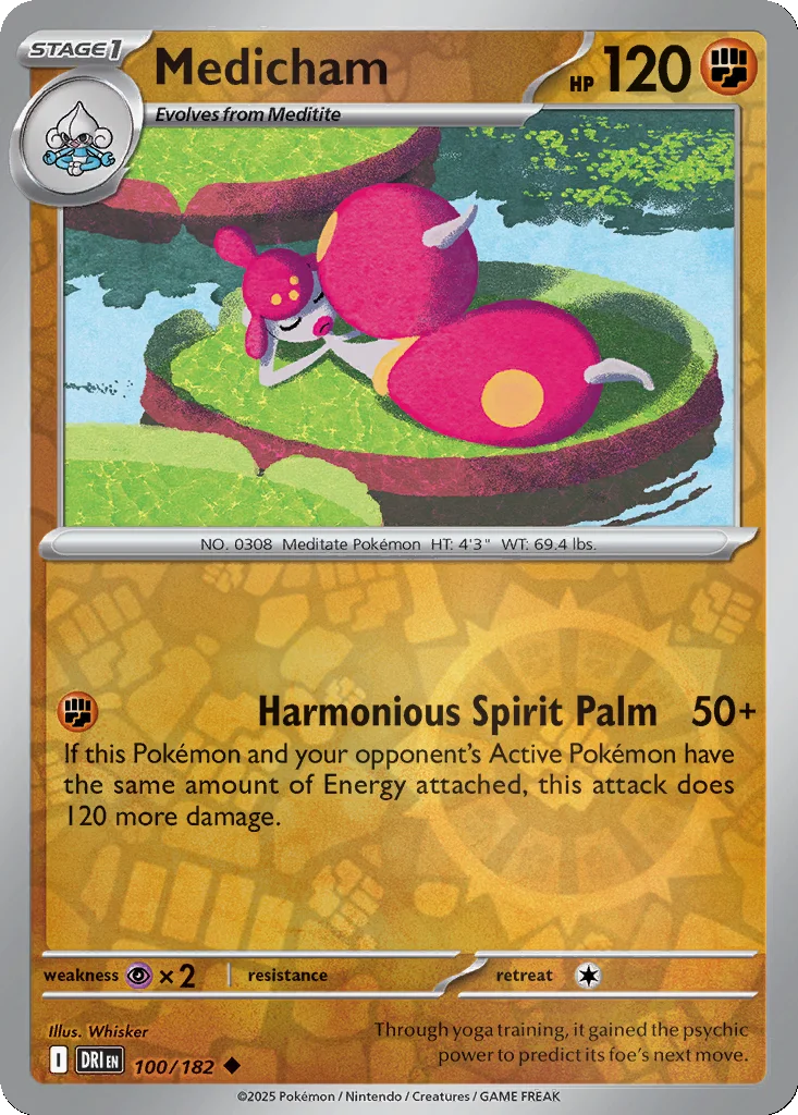 Medicham 100/182 SV10: Destined Rivals (Reverse holo)