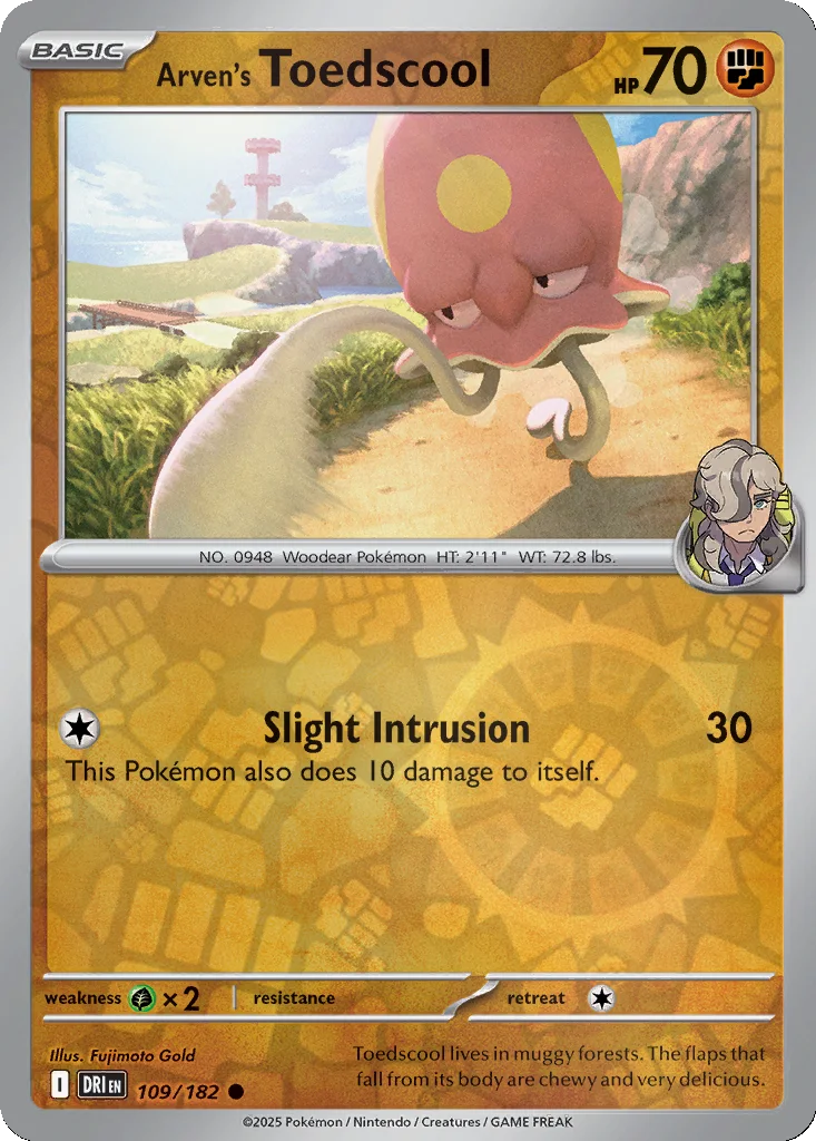 Arven's Toedscool 109/182 SV10: Destined Rivals (Reverse holo)