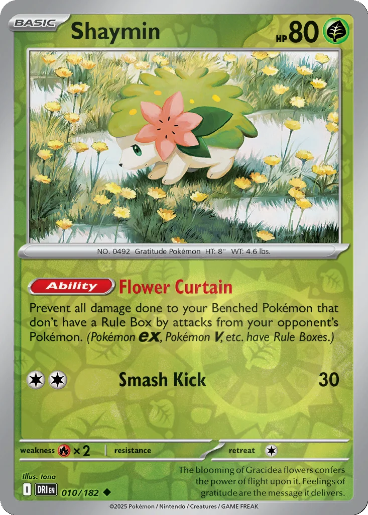 Shaymin 010/182 Destined Rivals (Reverse holo)