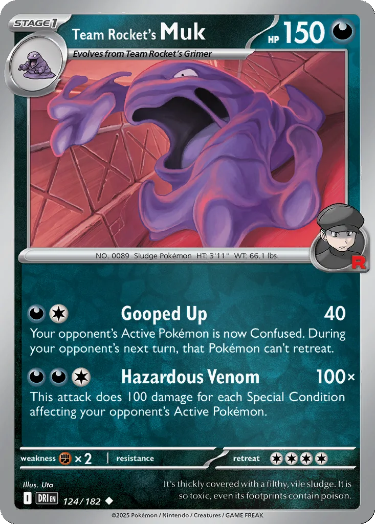 Team Rocket's Muk 124/182 Destined Rivals (Reverse holo)
