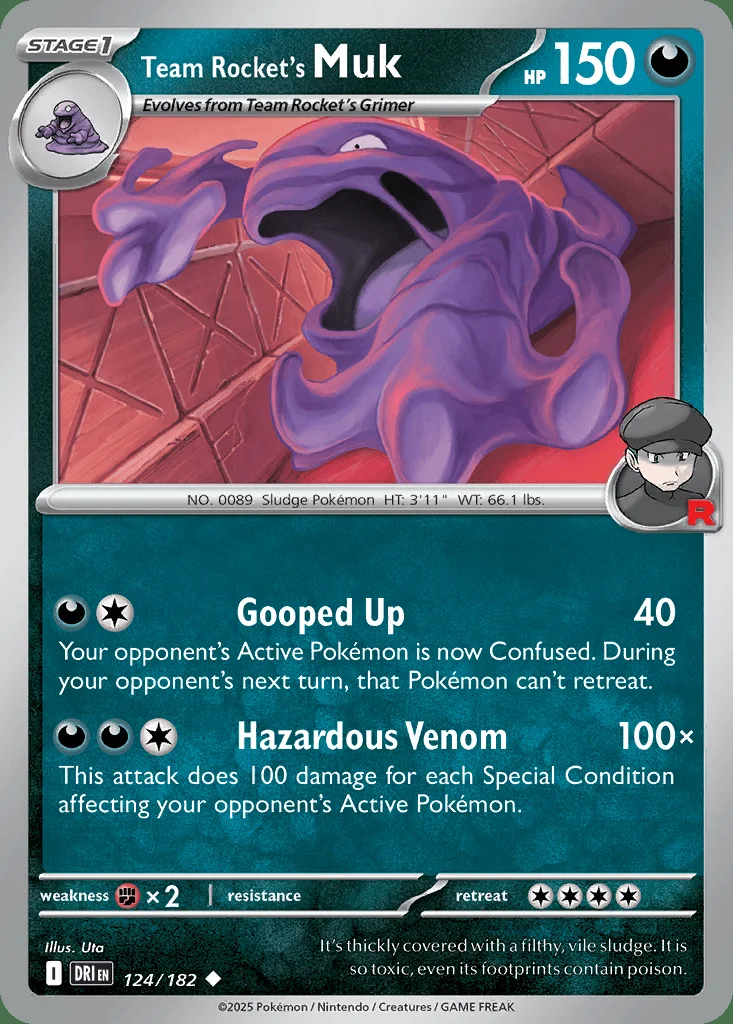 Team Rocket's Muk 124/182 SV10: Destined Rivals (Normal)