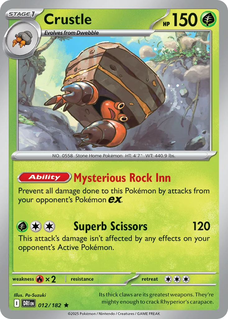 Crustle 012/182 SV10: Destined Rivals (Holo)