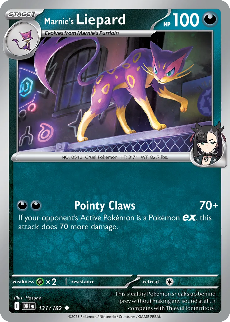 Marnie's Liepard 131/182 SV10: Destined Rivals (Normal)