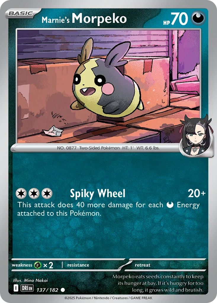 Marnie's Morpeko 137/182 SV10: Destined Rivals (Normal)