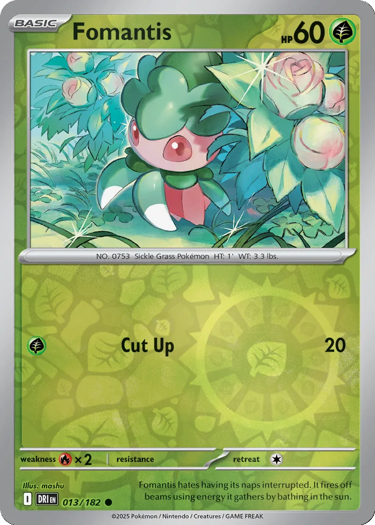 Fomantis 013/182 Destined Rivals (Reverse holo)
