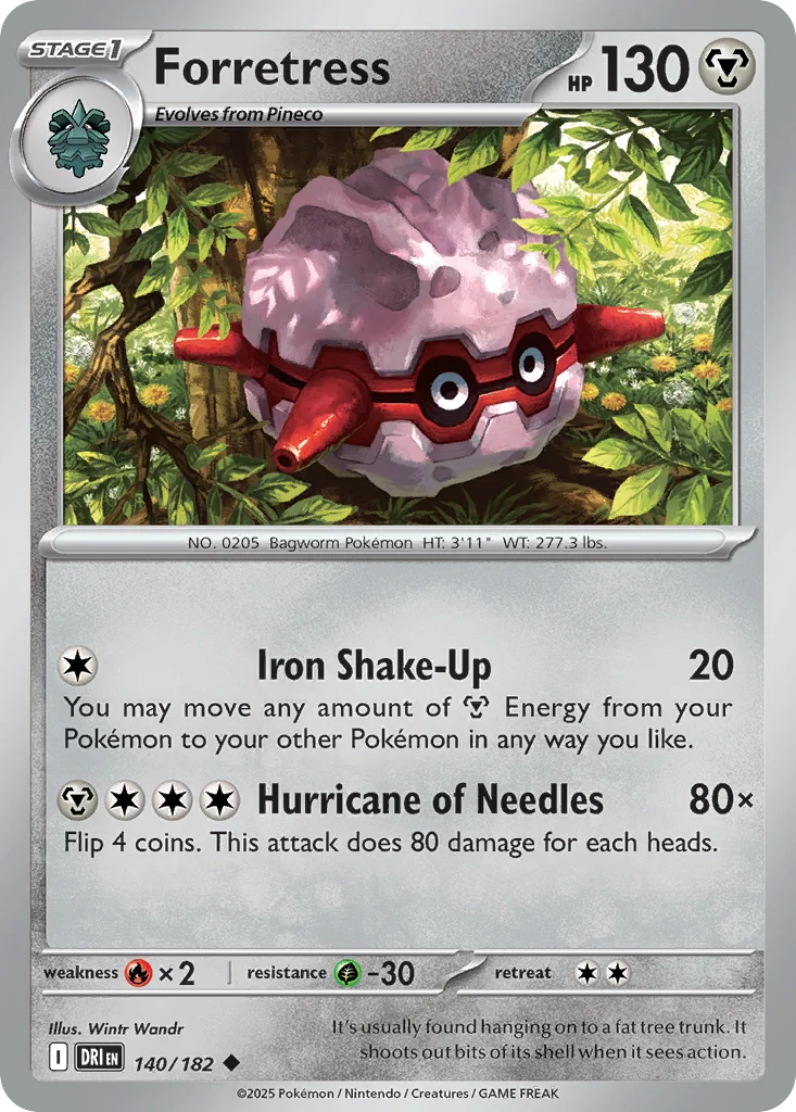 Forretress 140/182 SV10: Destined Rivals (Normal)