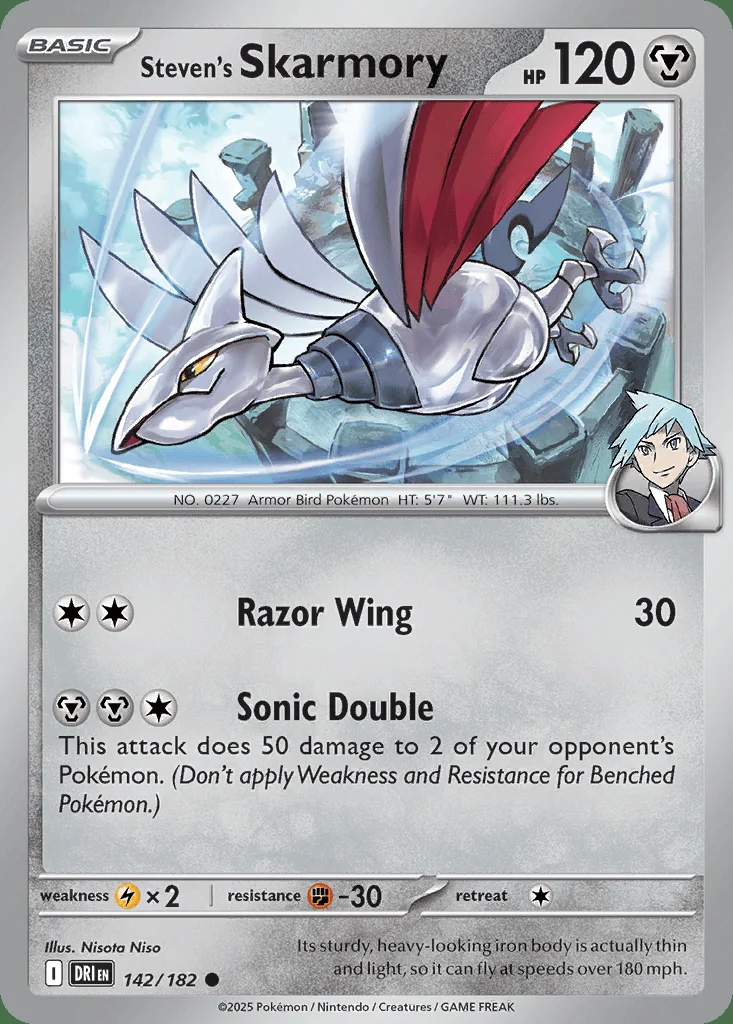 Steven's Skarmory 142/182 SV10: Destined Rivals (Normal)