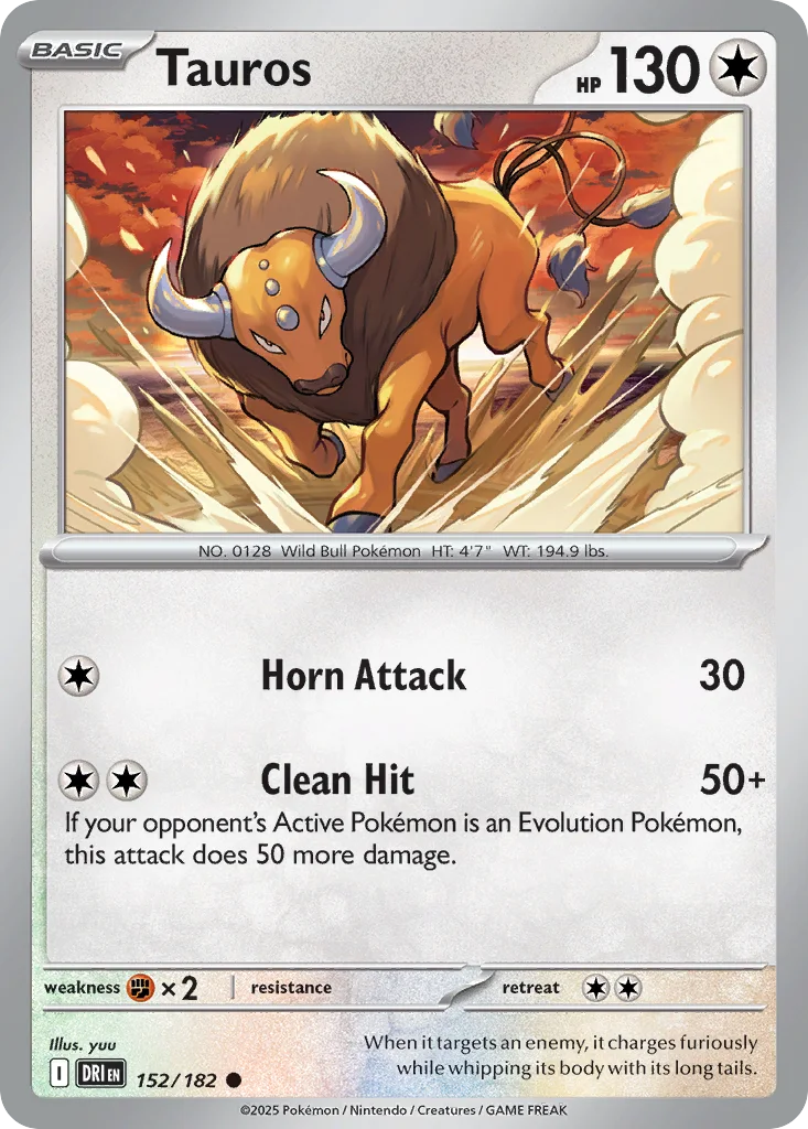 Tauros 152/182 SV10: Destined Rivals (Normal)