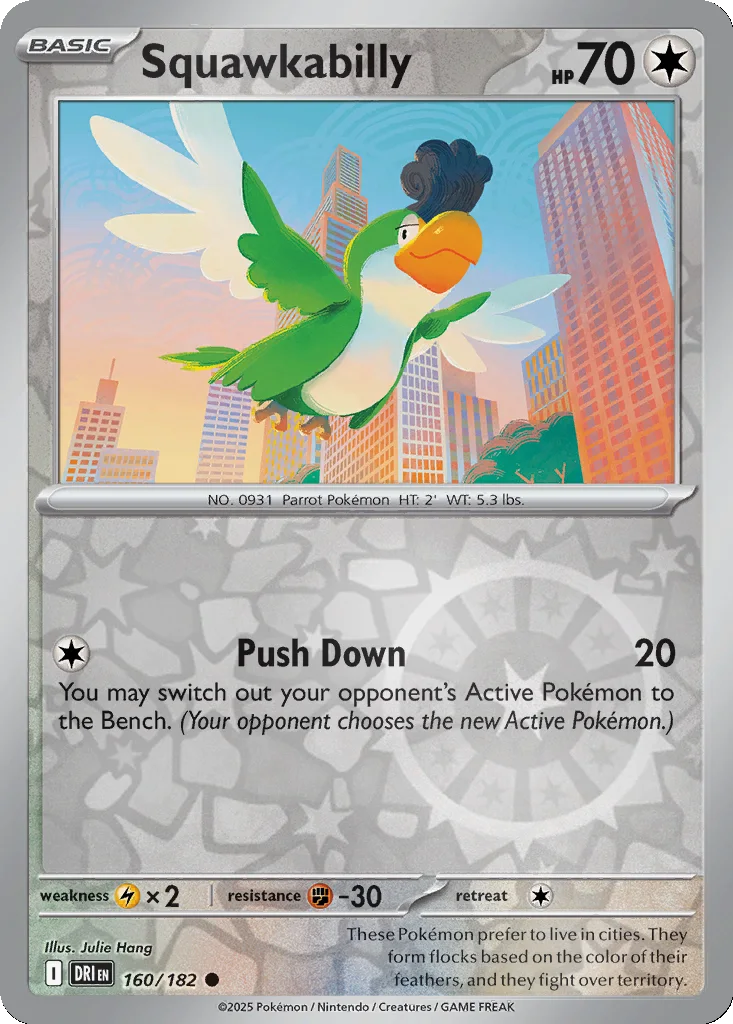 Squawkabilly 160/182 SV10: Destined Rivals (Reverse holo)