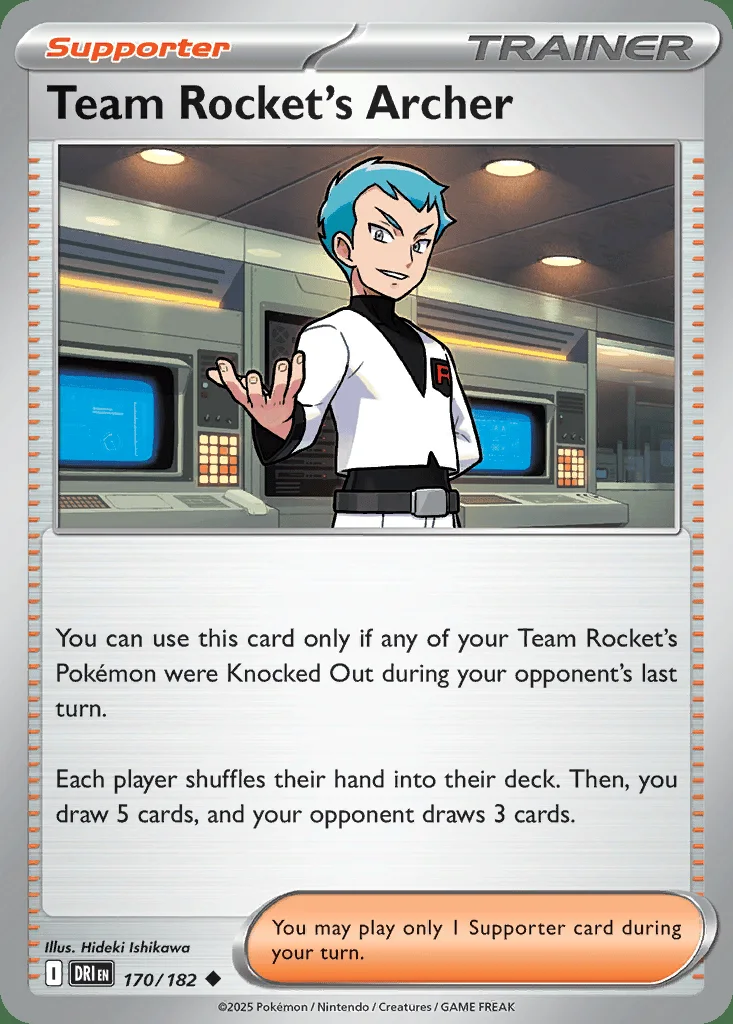 Team Rocket's Archer 170/182 SV10: Destined Rivals (Normal)