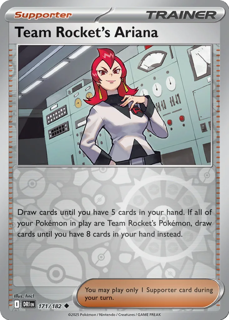 Team Rocket's Ariana 171/182 SV10: Destined Rivals (Reverse holo)