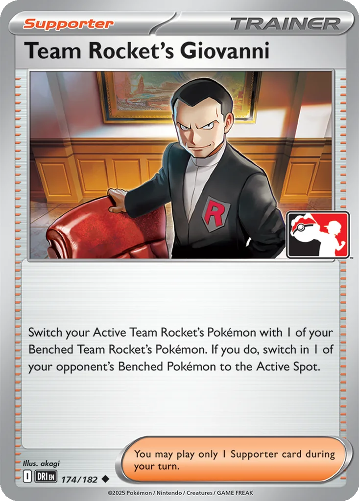 Team Rocket's Giovanni 174/182 Destined Rivals (Play! Pokémon)