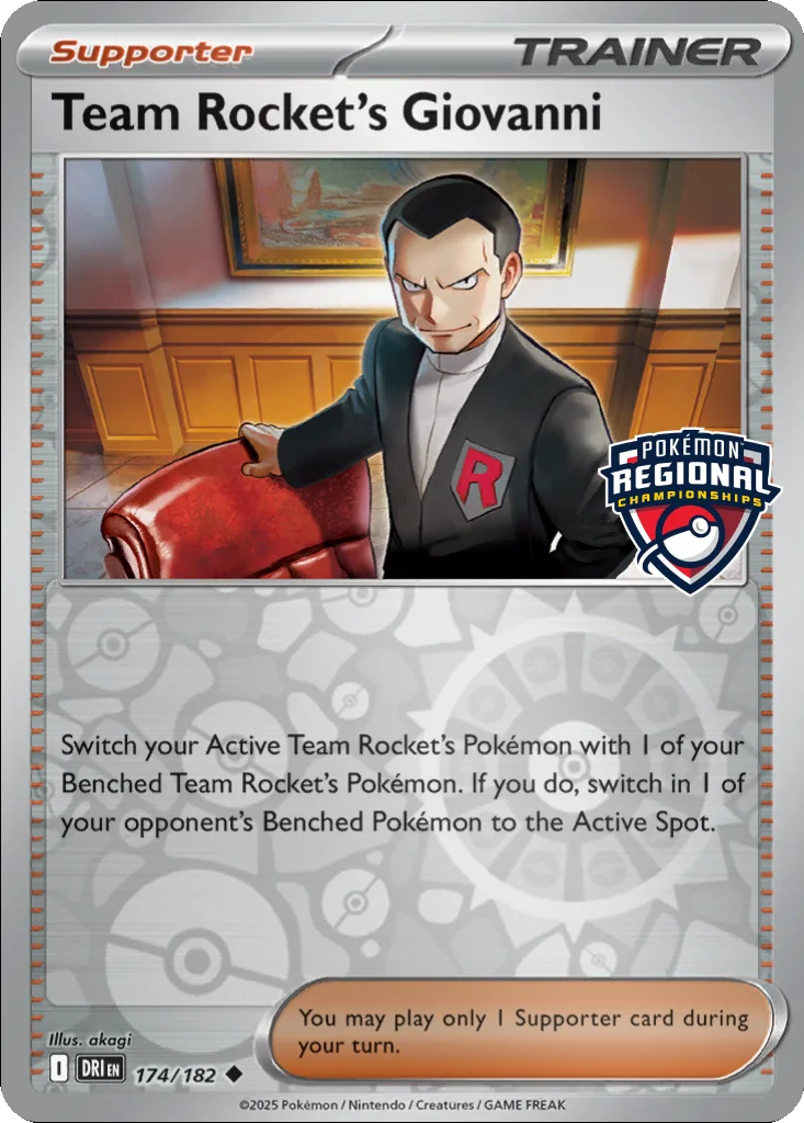Team Rocket's Giovanni 174/182 Destined Rivals (Regional Championships)