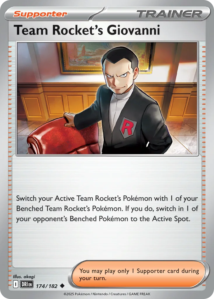 Team Rocket's Giovanni 174/182 SV10: Destined Rivals (Normal)