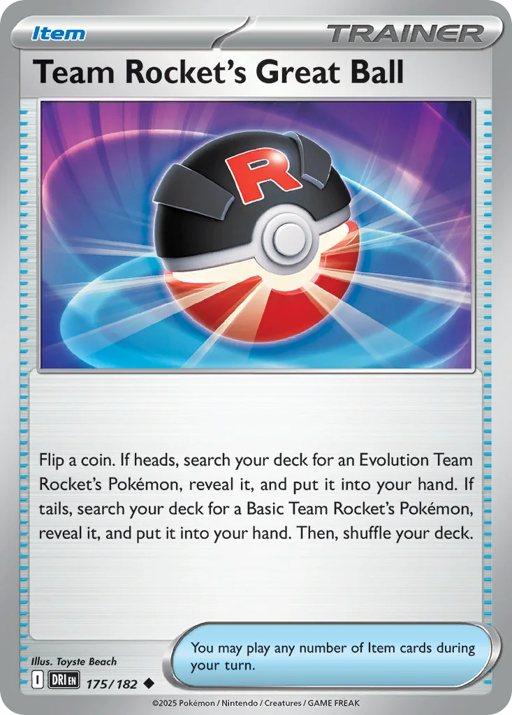 Team Rocket's Great Ball 175/182 SV10: Destined Rivals (Normal)