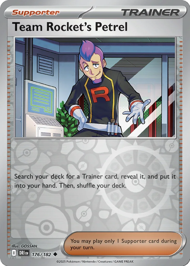 Team Rocket's Petrel 176/182 SV10: Destined Rivals (Reverse holo)