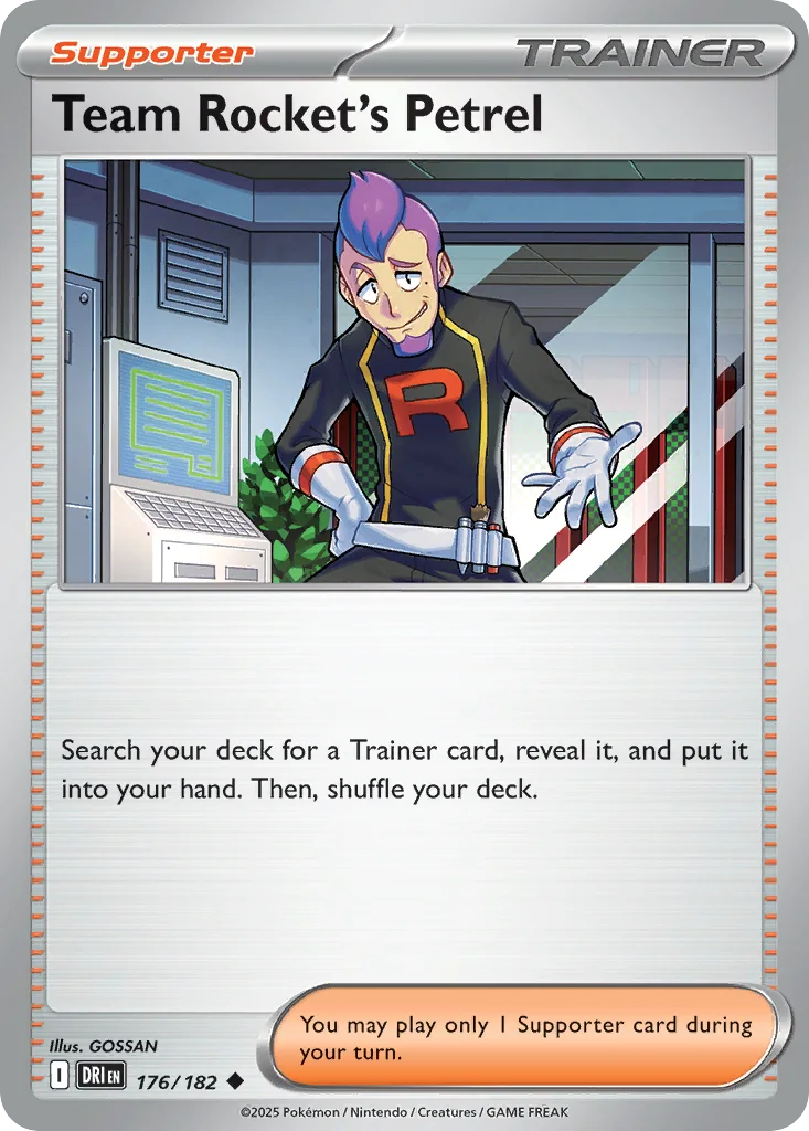 Team Rocket's Petrel 176/182 SV10: Destined Rivals (Normal)