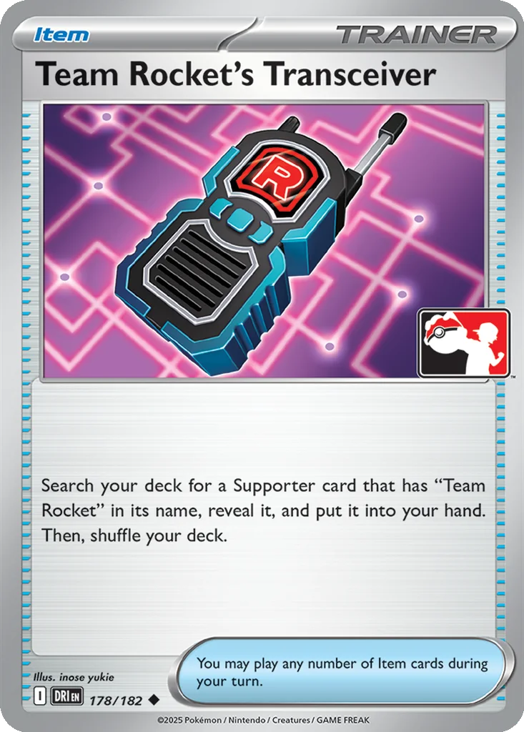 Team Rocket's Transceiver 178/182 Destined Rivals (Play! Pokémon)