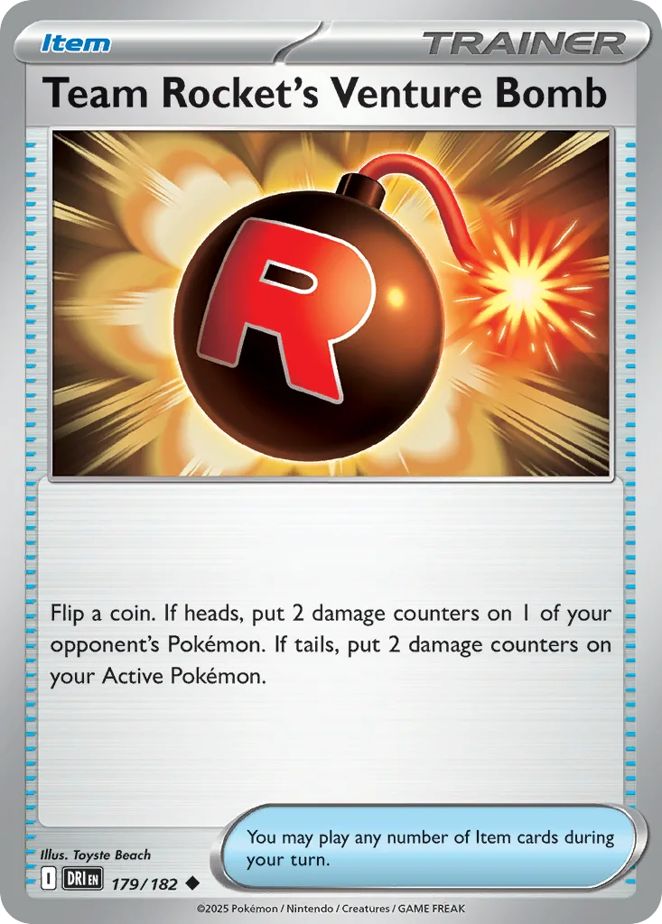 Team Rocket's Venture Bomb 179/182 SV10: Destined Rivals (Normal)