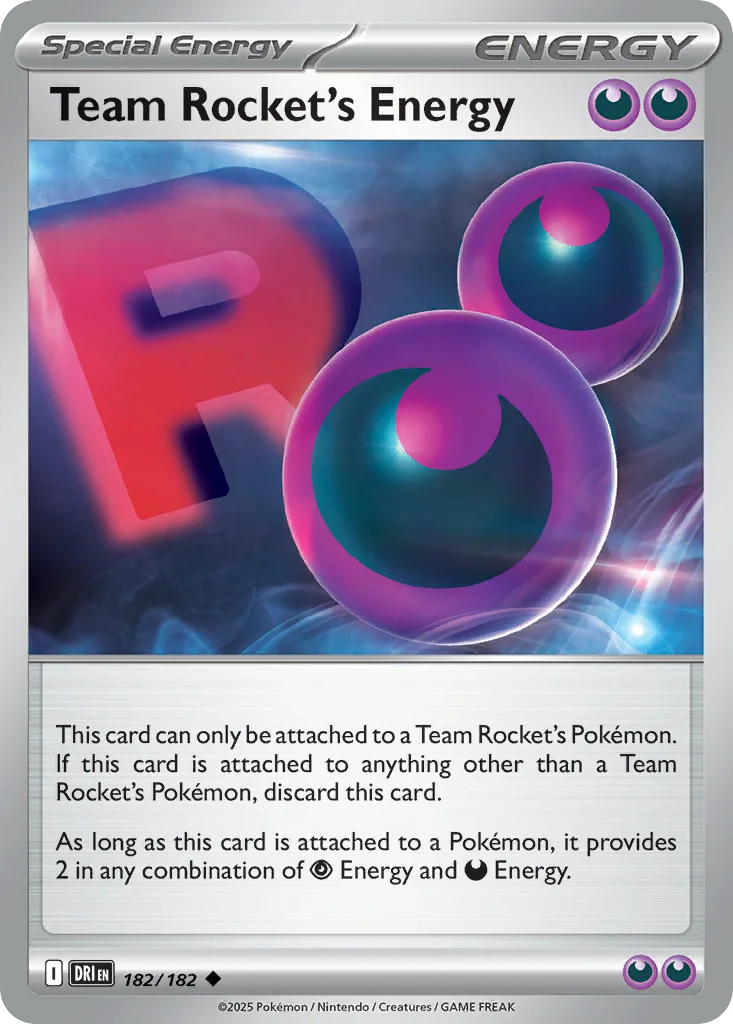 Team Rocket's Energy 182/182 SV10: Destined Rivals (Normal)
