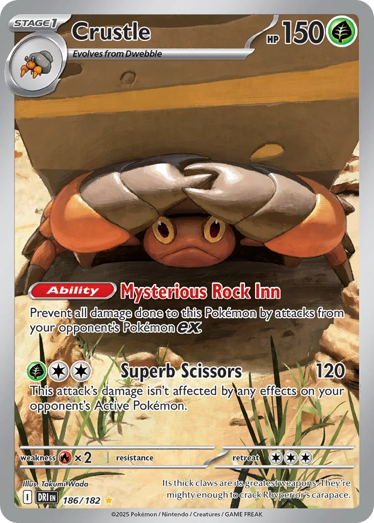 Crustle 186/182 Destined Rivals (Holo)