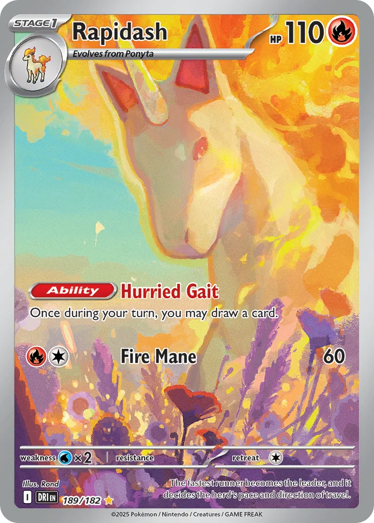 Rapidash 189/182 SV10: Destined Rivals (Holo)