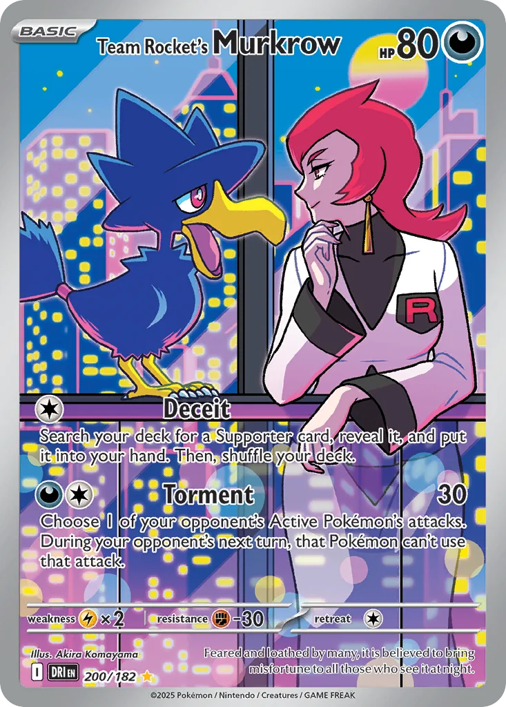 Team Rocket's Murkrow 200/182 Destined Rivals (Holo)