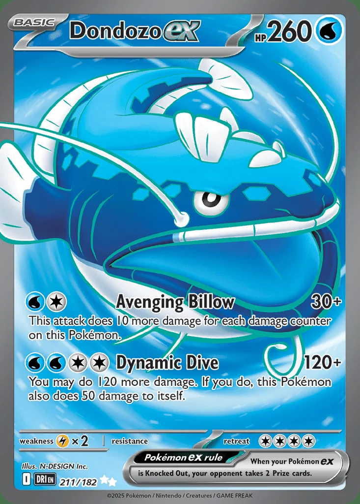 Dondozo ex 211/182 Destined Rivals (Holo)