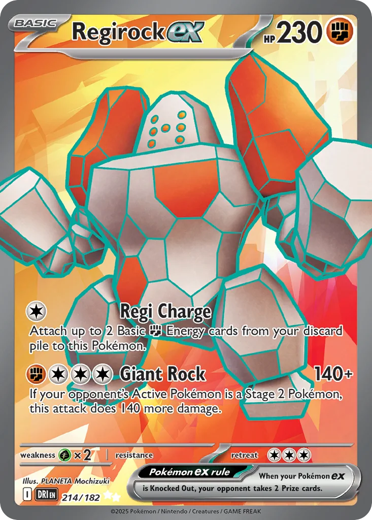 Regirock ex 214/182 Destined Rivals (Holo)