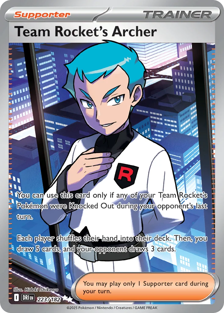 Team Rocket's Archer 223/182 SV10: Destined Rivals (Holo)
