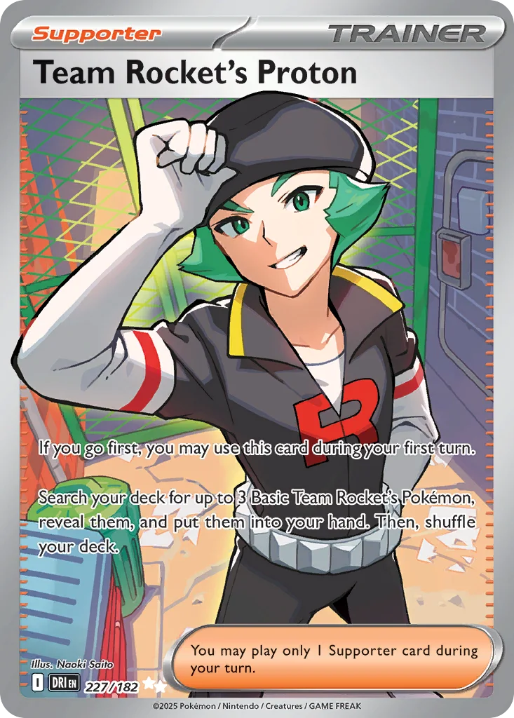Team Rocket's Proton 227/182 SV10: Destined Rivals (Holo)