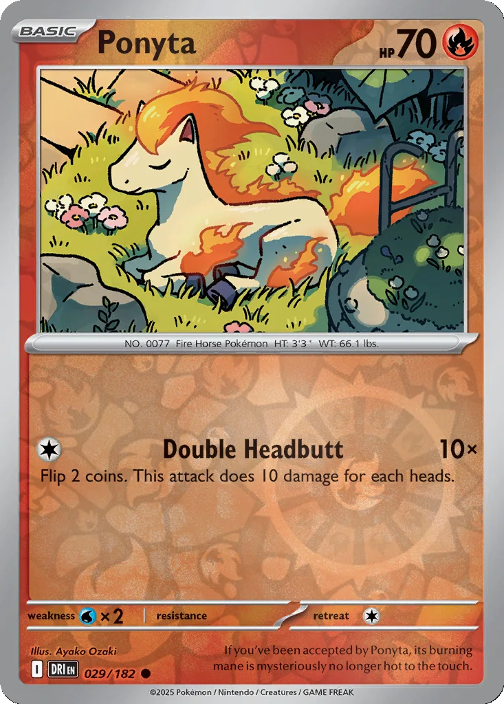 Ponyta 029/182 SV10: Destined Rivals (Reverse holo)