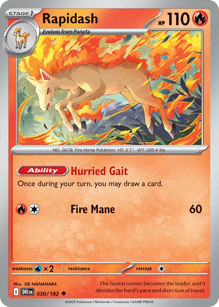 Rapidash 030/182 SV10: Destined Rivals (Normal)