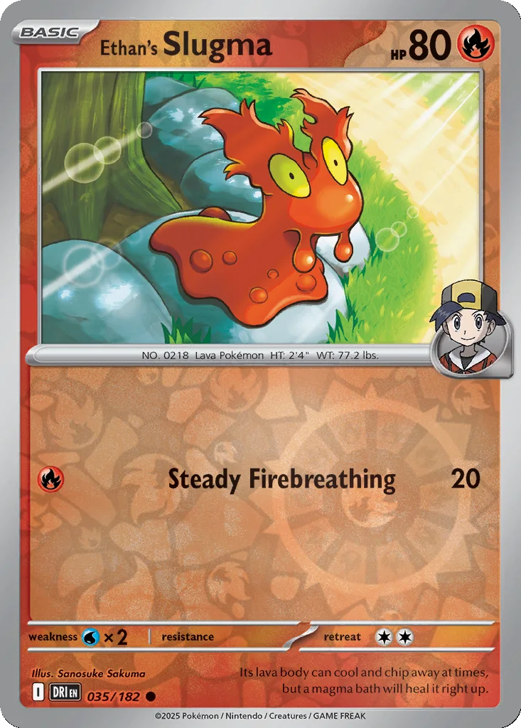 Ethan's Slugma 035/182 Destined Rivals (Reverse holo)