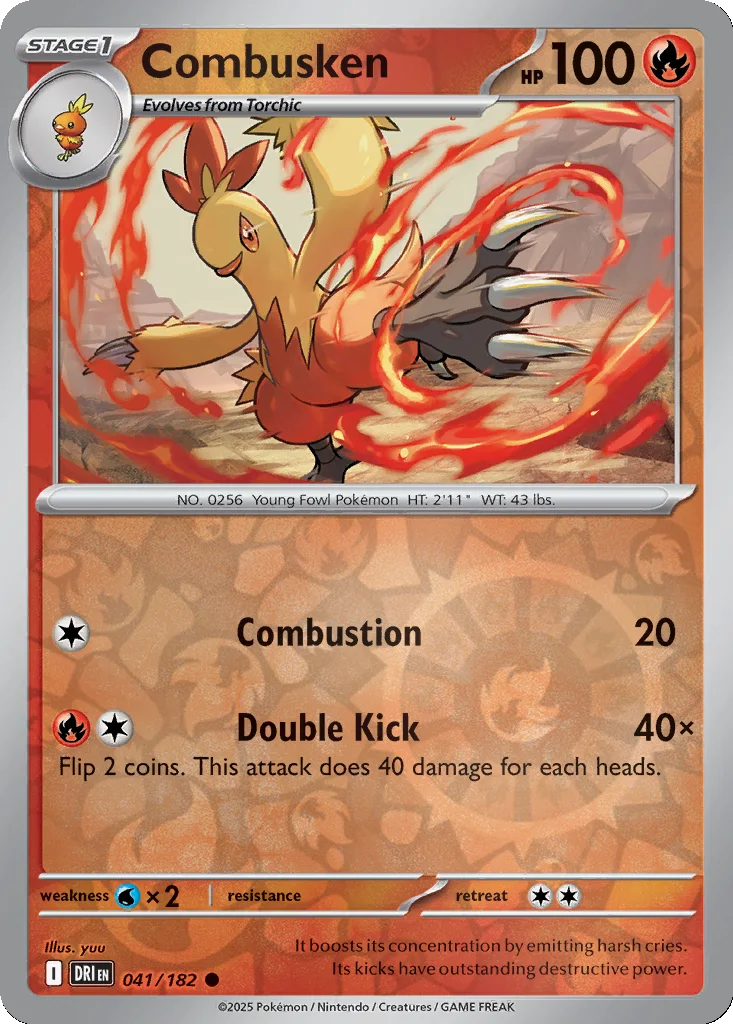 Combusken 041/182 SV10: Destined Rivals (Reverse holo)