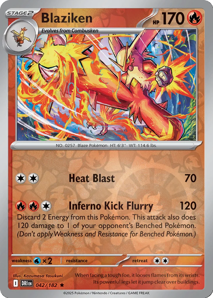 Blaziken 042/182 Destined Rivals (Reverse holo)
