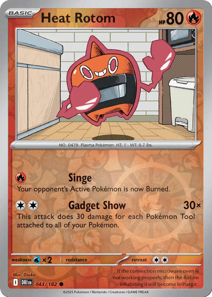 Heat Rotom 043/182 Destined Rivals (Reverse holo)