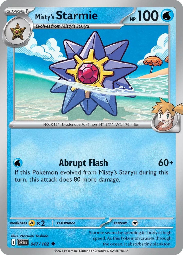 Misty's Starmie 047/182 SV10: Destined Rivals (Normal)