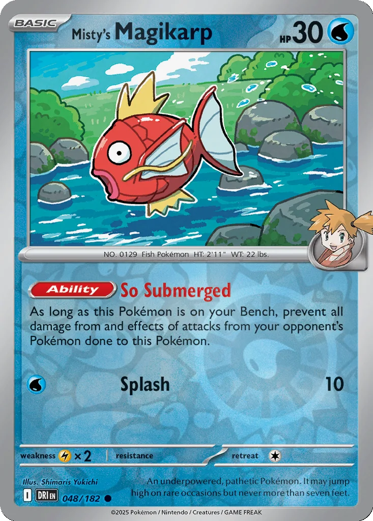 Misty's Magikarp 048/182 Destined Rivals (Reverse holo)
