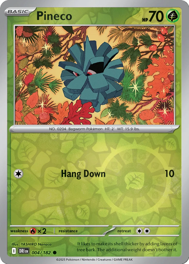 Pineco 004/182 Destined Rivals (Reverse holo)