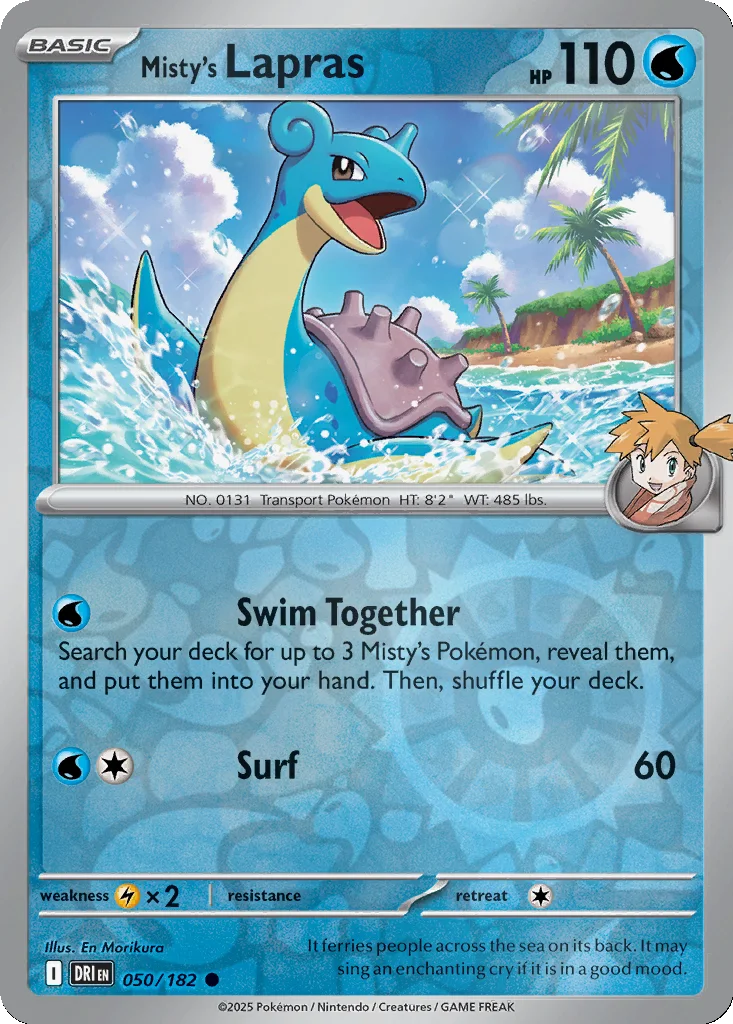 Misty's Lapras 050/182 SV10: Destined Rivals (Reverse holo)