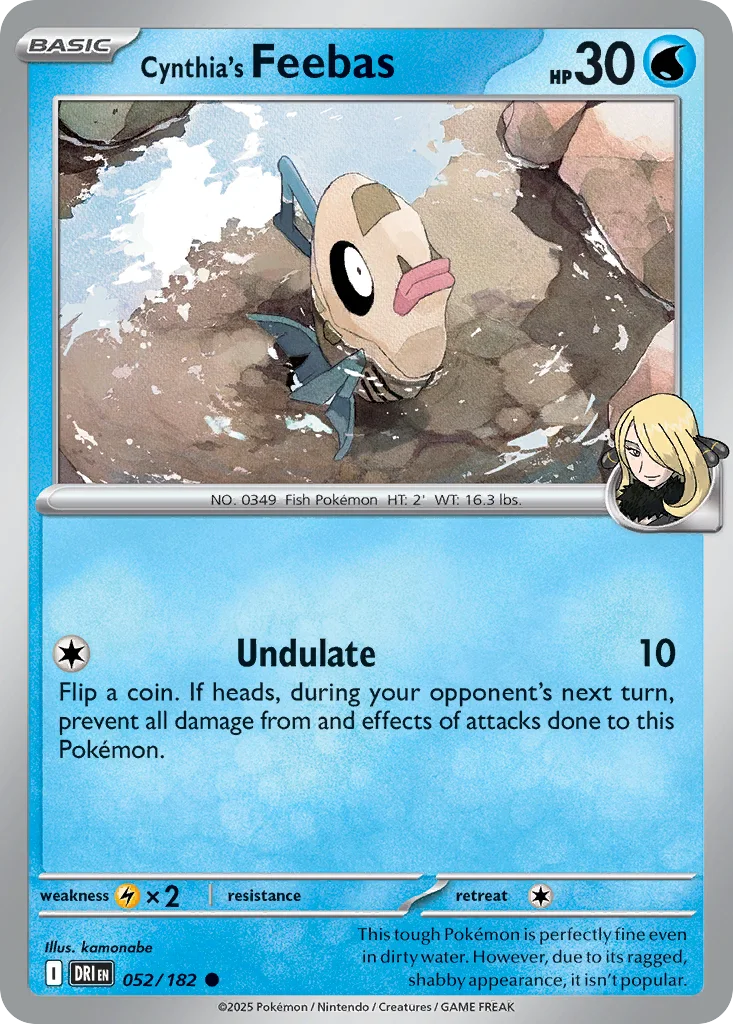 Cynthia's Feebas 052/182 SV10: Destined Rivals (Normal)