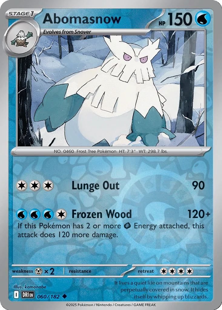 Abomasnow 060/182 Destined Rivals (Reverse holo)