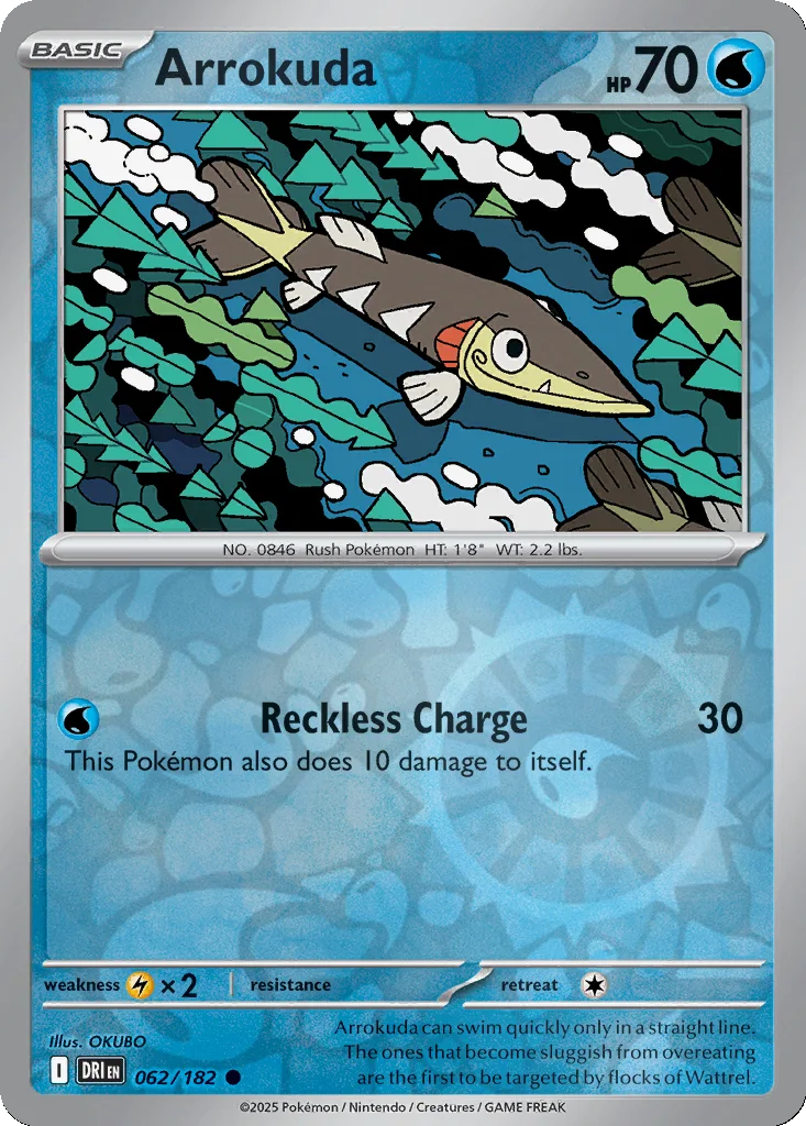 Arrokuda 062/182 SV10: Destined Rivals (Reverse holo)