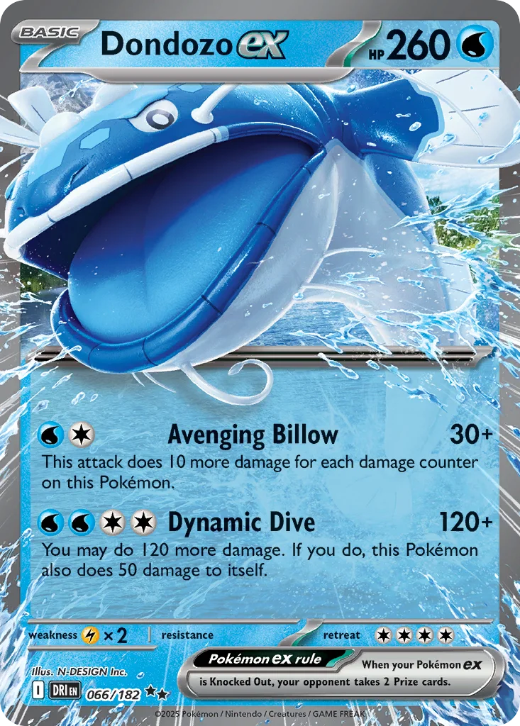 Dondozo ex 066/182 Destined Rivals (Holo)