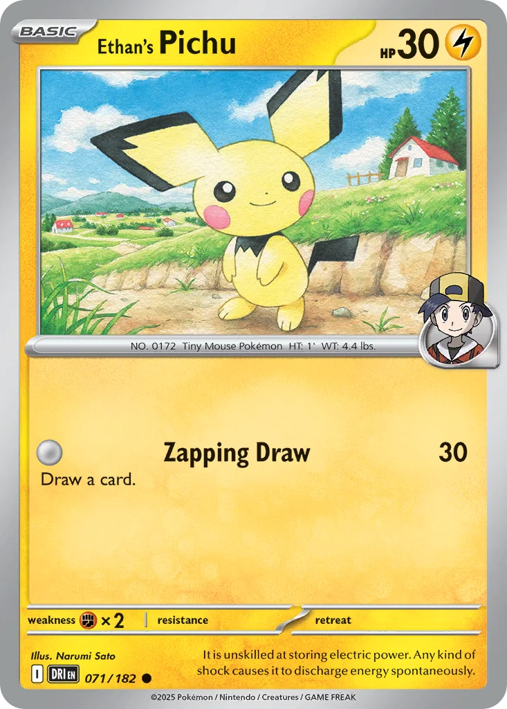 Ethan's Pichu 071/182 SV10: Destined Rivals (Normal)