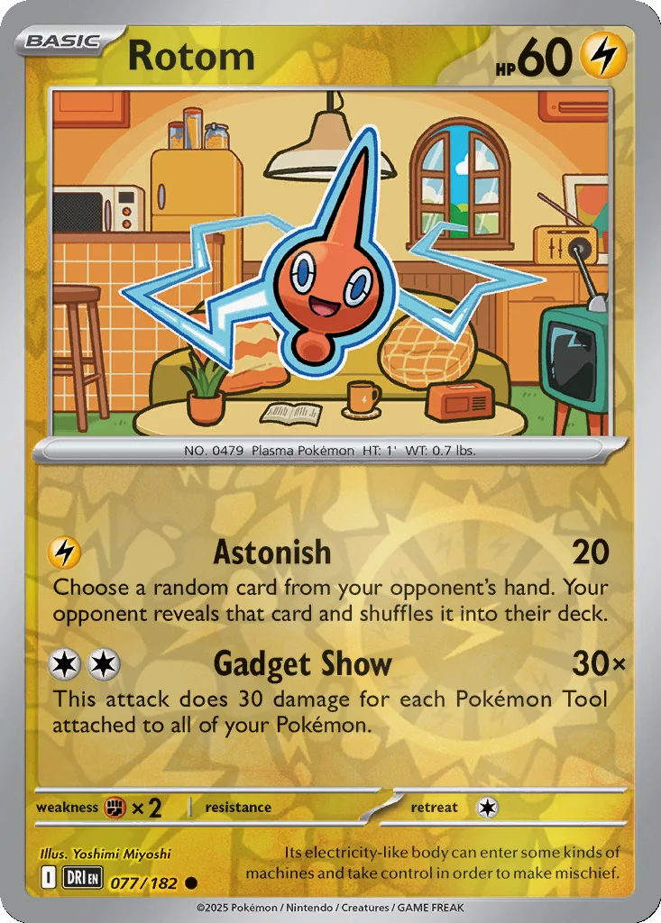 Rotom 077/182 SV10: Destined Rivals (Reverse holo)